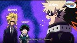 My Hero Academia Characters Acting Like Their Zodiacs | Anime Astrology