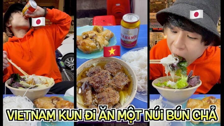 Người Nhật đi ăn một núi bún chả #vietnamkun