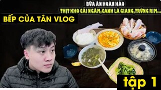 Bếp của Tân Vlog - BỮA ĂN HOÀN HẢO - THỊT KHO CẢI NGÂM,CANH LÁ GIANG,TRỨNG RIM