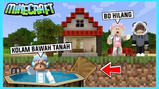 Aku Dan Adiku Membuat Kolam Renang Bawah Tanah Di Minecraft ft @Shasyaalala