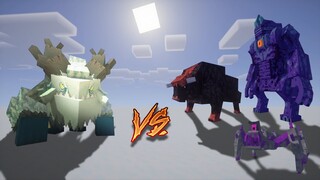 MOWZIES FROSTMAW vs PANDORAS CREATURES| MINECRAFT |