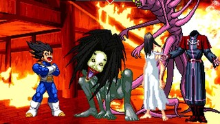 [Mugen] Khi Vegeta gặp Sadako, sự biến hình gây ra sát thương khủng khiếp