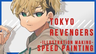 【Speed Painting】東京卍リベンジャーズ 松野千冬描いてみた 【CLIP STUDIO PAINT】