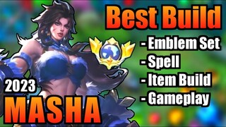 MASHA BEST BUILD 2023 | TOP 1 GLOBAL MASHA BUILD | MASHA - MOBILE LEGENDS | MLBB