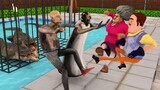 Scary Teacher 3D Animation - (Episode 2) Nick & Tani Rescue Miss T From Granny and Grandpa