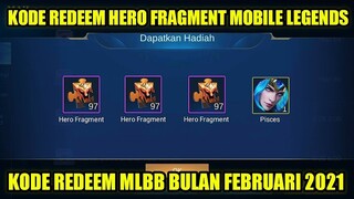 KODE REDEEM HERO FRAGMENT MOBILE LEGENDS TERBARU!!! KODE REDEEM TERBARU MOBILE LEGENDS 2021