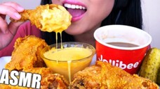 ASMR CHEESY FRIED CHICKEN 🍗 MUKBANG (NO TALKING) *CRUNCHY EATING SOUNDS* | ASMR Phan