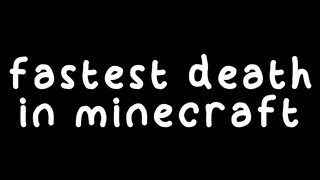 My fastest death in minecraft EASY mode so far..