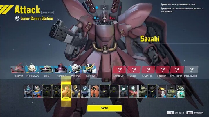 KEKUATAN SAZABI!!! Part2 Sazabi main