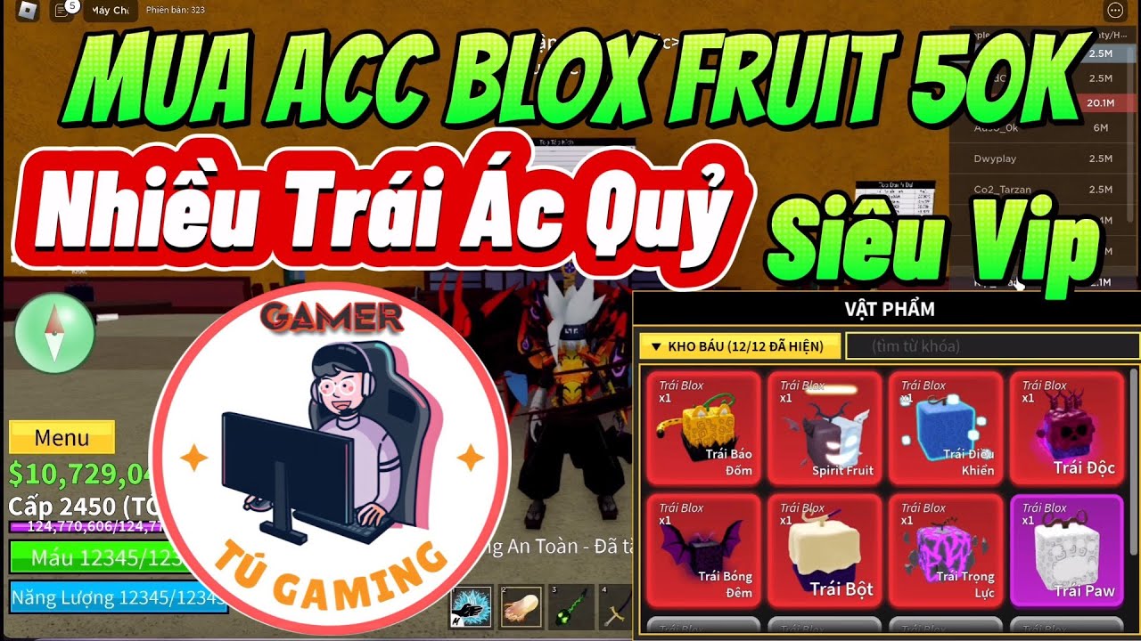 Roblox | Conta blox fruits com mais de 50K