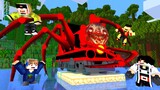 ANIMASI AZUYA DAN PARA BOCHIL KABUR DARI CHOO CHOO CHARLES DAN BOXY BOO YANG TERKUAT DI MINECRAFT