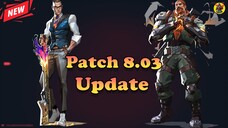 VALORANT Patch 8.03 | Chamber BUFFS & Breach New Voice Lines | Valorant Updates | @AvengerGaming71