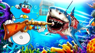 Roblox Shark Bite 2 With Oggy And Jack | Rock Indian Gamer |