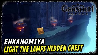 Enkanomiya Evernight Temple Light the Lamps Hidden Chest | Genshin Impact | Enkanomiya Hidden Chest