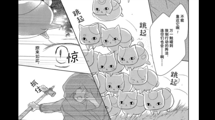 [夏目友人帐]漫画陶瓷之乡下 猫猫拯救猫猫行动！功夫再高也怕小锤锤~
