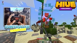 MY FIRST CONTROLLER HANDCAM + ASMR (Hive Skywars)