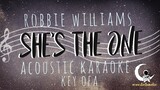 SHE'S THE ONE Robbie Williams ( Acoustic Karaoke/Key of A)