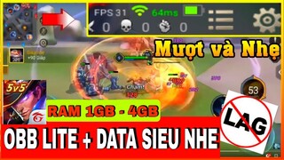 Fix Lag Liên Quân Mùa 19 - DATA SIÊU NHẸ + OBB LITE Giảm Lag CỰC Mượt Cho Máy Yếu