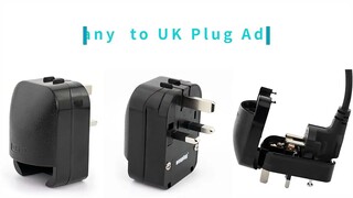 UKCA approved EU to UK travel adapter