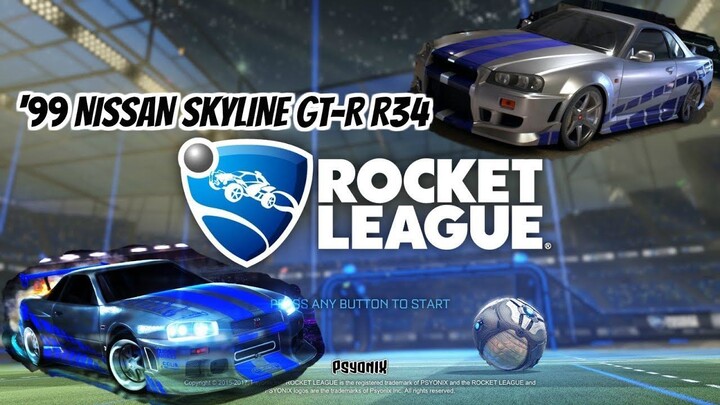 '99 NISSAN SKYLINE GT-R R34 NEW PREMIUM CAR ROCKET LEAGUE 2 V 2