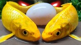 Membersihkan bebek 2 Ikan Mas Dan Ikan Koi Warna-warni | Stop Motion Lucu ASMR | Penghianatan Cinta