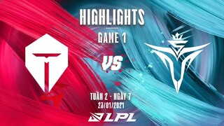 [Highlights] V5 vs. TES - Game 1 | Tuần 2 Ngày 7 | LPL Mùa Xuân 2022