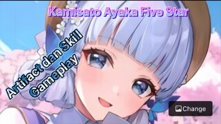 Genshin Impact INDO - Pembahasan Ayaka Cryo Five Star mengenai Artifact dan Skill + Gameplay