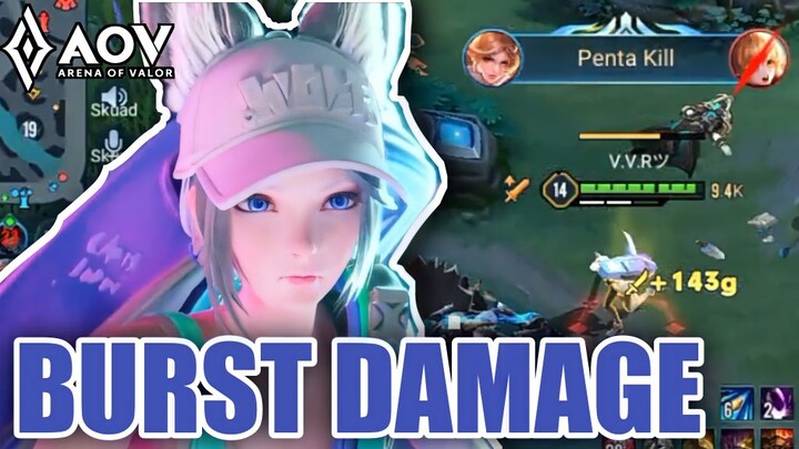 AoV: Butterfly Mega Kill || Build Burst Damage Butterfly - Arena of Valor