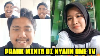 PRANK OME TV MINTA DI NYANYIIN ASLI BIKIN NGAKAK