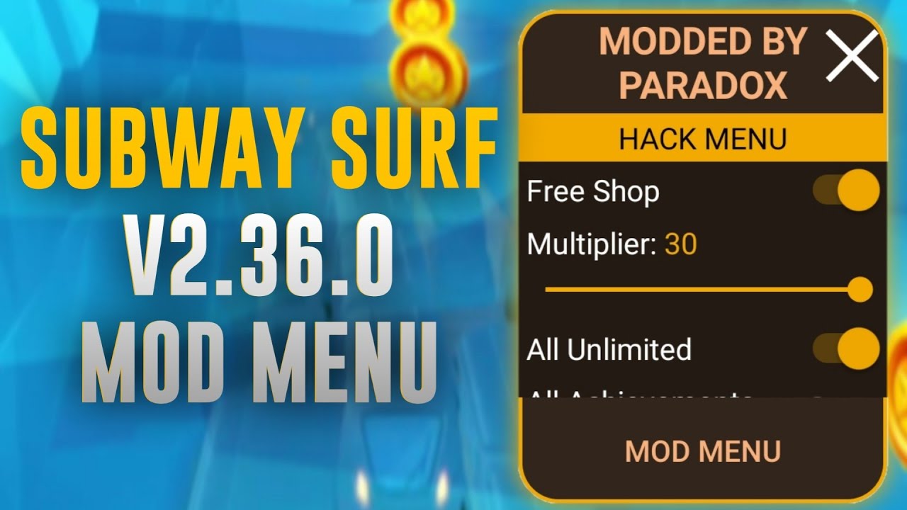 SUBWAY SURF V2.35.0 MOD MENU - BiliBili