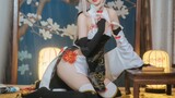 【cos合集】小姐姐cosplay碧蓝航线绫波新岁之鬼神，可爱中有种甜甜的的气质爱了爱了！