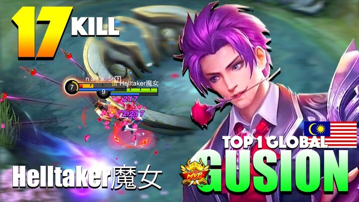 New Gusion King 2022🔥Brutal FastHand Gameplay | Top 1 Global Gusion Gameplay By Helltaker魔女 ~ MLBB