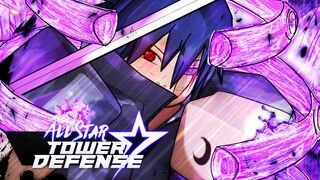 MAX UPGRADE SUSANOO MANGEKYO SASUKE SHOWCASE! (All Star Tower Defense)