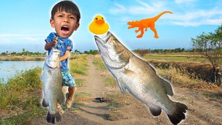 ตกปลาด้วยไดโนเสาร์ เป็ดน้อย | พี่ปลื้ม