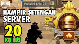 25 ORANG DI AREA | SETENGAH SERVER😱| IPHONE XR, 11, 12, 13, 14, 15 PRO MAX | PUBG MOBILE INDONESIA