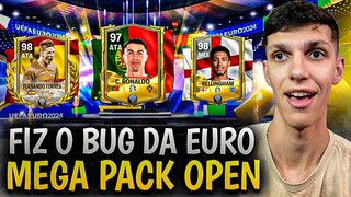 GANHEI 3x 97+ NO BUG DA EUROCOPA🤩🔥 MEGA PACK OPEN HISTÓRICO😱 FC MOBILE 24