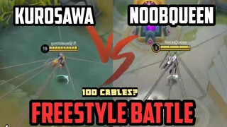 NoobQueen Vs Kurosawa Freestyle | Who is Better | Vote now!