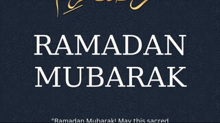 Blue and Gold Elegant Ramadan Mubarak Mobile Video