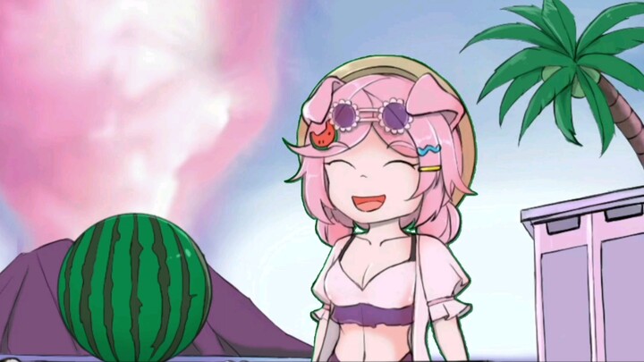 [Animasi Ark] Susie kecil makan semangka
