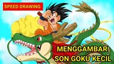 Speed Drawing Anime Masa Kecil Dragon ball | Son Goku