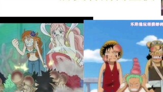 Luffy complained that Nami was a bully at home?! When she met the enemy, she ran away!!