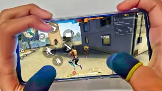 REALME NARZO 20 PRO FREE FIRE GAMEPLAY TEST 4 FINGER CLAW HANDCAM M1887 ONETAP HEADSHOT 90HZ DISPLAY