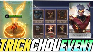 TRICK TO GET ALMOST ALL THE REWARDS IN CHOU EVENT MOBILE LEGENDS