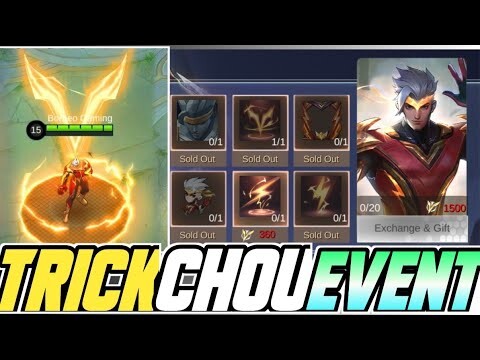 TRICK TO GET ALMOST ALL THE REWARDS IN CHOU EVENT MOBILE LEGENDS
