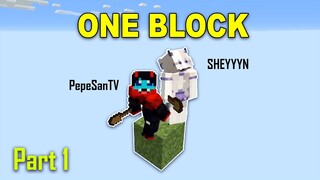 HALA NAHULOG ft. SheyyynPlayz (ONEBLOCK) || MINECRAFT