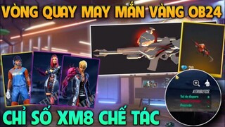 [Free Fire] Review Gói Đồ Vòng Quay May Mắn Vàng Mới Trong OB24, Chỉ Số Vòng Quay Chế Tác XM8 Là Gì