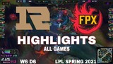 Highlight RNG vs FPX (All Game) LPL Mùa Xuân 2021 | LPL Spring 2021 | RNG vs FunPlus Phoenix