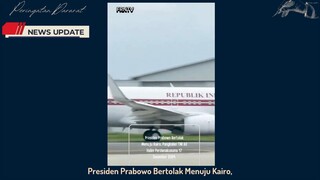 Presiden Probowo Bertolak Menuju Kairo