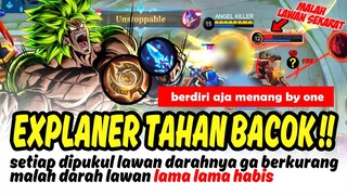 DIPUKUL LAWAN LAMA LAMA DARAH LAWAN YANG ABIS, DARAH KITA MALAH NAMBAH - Mobile Legends