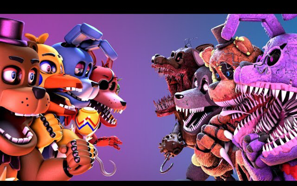 FNaF Fixed Twisted Animatronics VS Twisted Animatronics #shorts